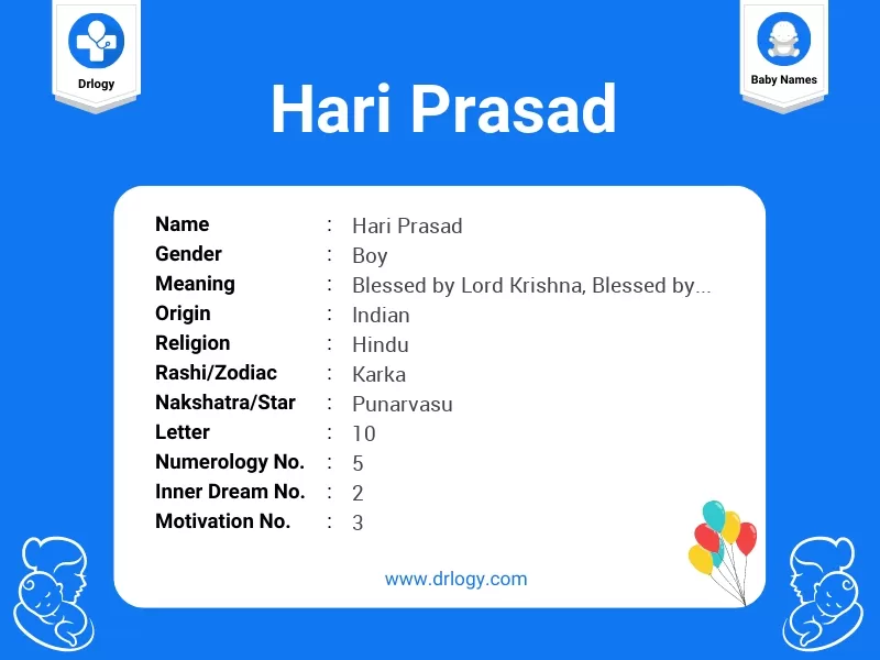 Hari Prasad Name Meaning